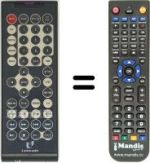 Replacement remote control MAJESTIC DVX 189
