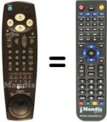 Gleichwertige Fernbedienung LG 2380 P
