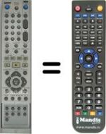 Replacement remote control LG DR-4812 V