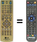 Télécommande équivalente Goldstar DR-275