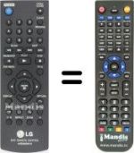 Replacement remote control LG DVX 450