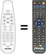 Télécommande équivalente Grundig DTR 1200