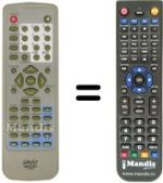 Télécommande équivalente Sinudyne SV 12930
