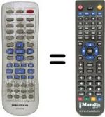 Télécommande équivalente United DVD 4057 M
