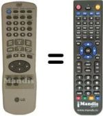 Gleichwertige Fernbedienung LG DVD 4730