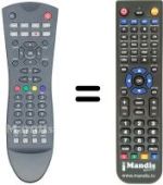 Télécommande équivalente Vestel STM 300 HD