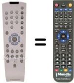 Télécommande équivalente Grundig GDP 5100 XENARO