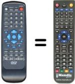 Télécommande équivalente Sansui DB-X 21000