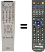 Télécommande équivalente TEAK DV-7D