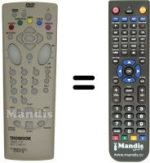 Télécommande équivalente Teleavia DTH 210