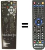 Gleichwertige Fernbedienung Hifivox DTH 3300