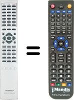 Télécommande équivalente Sunstech DVP-X505