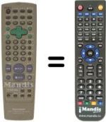 Télécommande équivalente Sharp DV 760