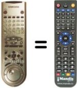 Télécommande équivalente Samsung SV4000W
