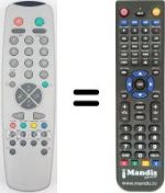 Replacement remote control DCE TV7010ST