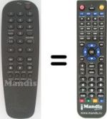 Télécommande équivalente Philips DVD 722