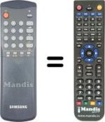 Télécommande équivalente Samsung 3F1400033320
