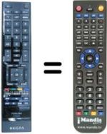 Replacement remote control Toshiba 32VL733G