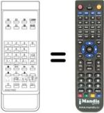 Télécommande équivalente Sanyo CEP3021TX