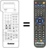 Gleichwertige Fernbedienung LG 597-080E