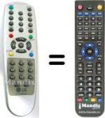 Télécommande équivalente LG 6710V00044L