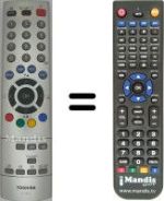 Télécommande équivalente Toshiba 20VL64