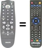 Télécommande équivalente Philips VR17116