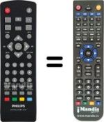Télécommande équivalente Philips DTP2130 / 31
