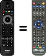Télécommande équivalente Philips 26HFL3232D