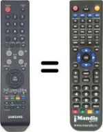 Télécommande équivalente Samsung CW29Z408T