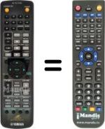 Replacement remote control Yamaha RDX-E700DVD / AUDIO