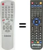Télécommande équivalente Samsung SV430F
