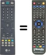 Replacement remote control LG M197WD