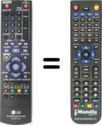 Gleichwertige Fernbedienung LG BD350