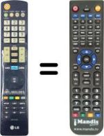 Replacement remote control LG 32LV3550-ZB