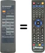 Télécommande équivalente Pioneer XD-J120
