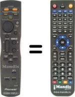 Télécommande équivalente Pioneer PDP42MVE1