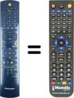 Télécommande équivalente Pioneer PDP427 HD