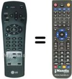 Replacement remote control LG BD200P