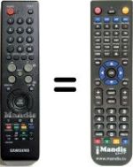 Gleichwertige Fernbedienung Samsung PS50C62HX / /XEH