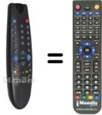 Replacement remote control Beko 6ZK187