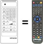 Télécommande équivalente Hitachi CST2075