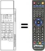 Télécommande équivalente NordMende SPECTRA STEREO 5500