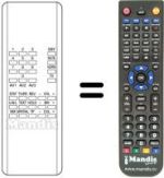 Télécommande équivalente REMCON1259