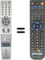 Télécommande équivalente Humax LIT-26 DTT