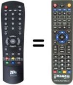 Replacement remote control Best Buy DVBT-M3101