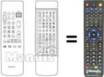 Replacement remote control Panasonic TX-33A11