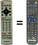 Gleichwertige Fernbedienung Panasonic TX-20LA2F