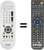 Replacement remote control GA608WJSB