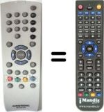 Replacement remote control Grundig SE4572TOP